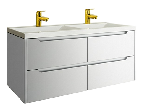 Тумба с умывальником MARSAN LOUISE 1200(2) белая LOUISE-T-U1200-M2W фото
