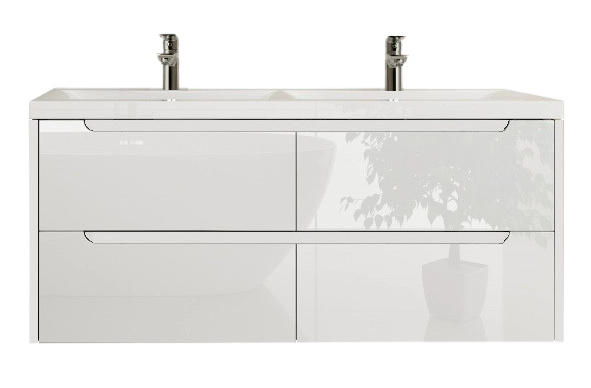 Тумба з умивальником MARSAN LOUISE 1200(2) біла LOUISE-T-U1200-M2W фото