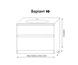 Тумба MARSAN NIKOLET 900 вариант №10 стеклянный умывальник NIKOLET-V10-USM900 фото 6