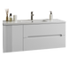 Тумба MARSAN MODESTE NEW 1200 Варіант №2 Деко 1 біла + Раковина MODESTE 1200 MODESTE-NEW-V2-D1-TU1200W фото