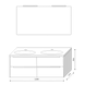 Тумба з умивальником MARSAN LOUISE 1200(2) біла LOUISE-T-U1200-M2W фото 3