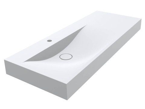 Умивальник підвісний  VIOLA L 12,2*120*46 Mirasoft Білий 0002668 15797 фото