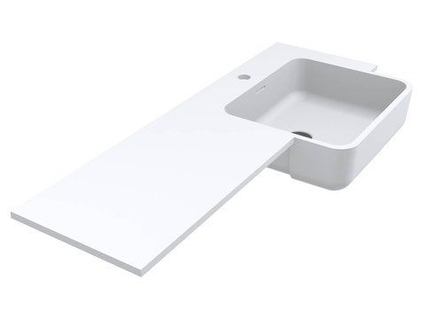 Умывальник на тумбу  FONTANA R 16*104,4*45 Mirasoft Белый 0001600 15661 фото