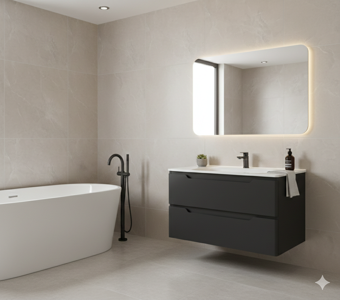 Тумба MARSAN MARTIN NEW 700 Вариант №1 + Раковина R25 акриловая КВАДРО 700 MARTIN-NEW-TUS700 фото