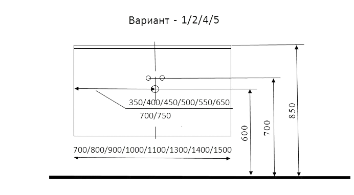 Тумба MARSAN MARTIN NEW 700 Вариант №1 + Раковина R25 акриловая КВАДРО 700 MARTIN-NEW-TUS700 фото