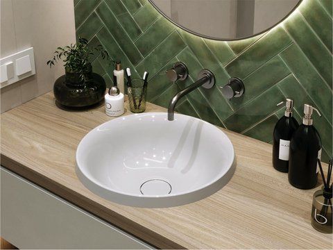 Умивальник врізний SIENA 16,2*45,1*45,1 Глянець Білий 0000752 15455 фото