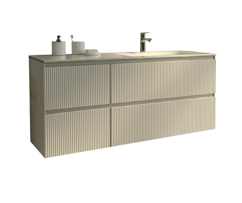 Тумба MARSAN NIKOLET 1200 L/R вариант 2 Деко-1 стеклянный умывальник NIKOLET-V2DECO1-UST1200 фото