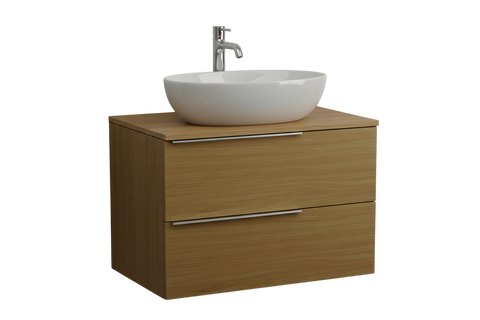 Тумба MARSAN CHESTER WOOD 700 Варіант 2 + Стільниця WOOD 700 під настільний умивальник ліва / права / центр CHESTERWOOD-TU700-V2STW фото