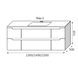 Тумба MARSAN MARTIN NEW 1300 капучино Вариант №2 + Раковина R25 стеклянная КВАДРО 1300 MARTIN-NEW-V2-TUS1300 фото 3