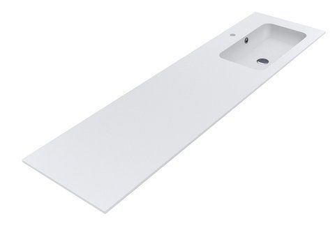 Умивальник на тумбу  DELLA R 13,4*190*50 Mirasoft Білий 8813764 17462 фото