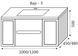 Тумба MARSAN MODESTE NEW 1200 Варіант №3 Деко 1 без умивальника MODESTE-NEW-V3-D1-T1200 фото 2