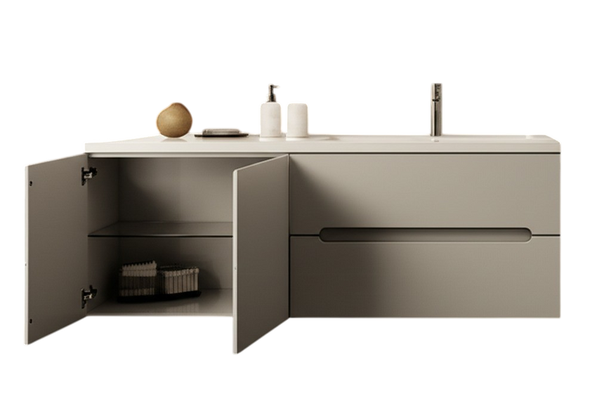 Тумба MARSAN MODESTE NEW 1400 Варіант №4 Деко 1 без умивальника MODESTE-NEW-V4-D1-T1400 фото
