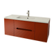 Тумба MARSAN MODESTE NEW 1000 Варіант №3 теракот + Раковина MODESTE 1000 MODESTE-NEW-V3-TU1000T фото