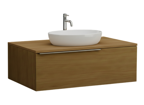 Тумба MARSAN CHESTER WOOD 700 Варіант 10 + Стільниця WOOD 700 під настільний умивальник ліва / права / центр CHESTERWOOD-TU700-V10STW фото