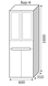 Пенал MARSAN MODESTE NEW Варіант №4 DECO 3 GLASS папірус MODESTE-NEW-V4D3G-P60W фото 2