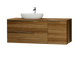 Тумба MARSAN CHESTER WOOD 1200 Варіант 4 + Стільниця WOOD 1200 під настільний умивальник ліва / права CHESTERWOOD-TU1200-V4STW фото