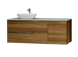 Тумба MARSAN CHESTER WOOD 1200 Варіант 4 + Стільниця скляна 1200 під настільний умивальник ліва/права CHESTERWOOD-TS1200-V4SS фото 1