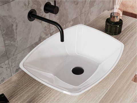 Умивальник накладний LEX S 16,5*55,5*40 Глянець Білий 0002014 15362 фото