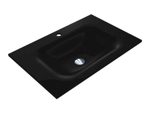 Умивальник на тумбу  JESSEL 12,4*70*45 Чорний 8813466 15687 фото