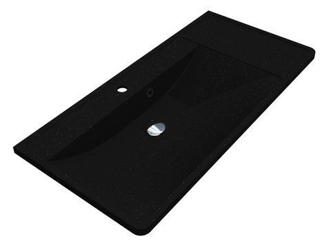 Умивальник на тумбу  SACRAMENTO 12,4*100,1*48,1 Чорний 8813474 15425 фото