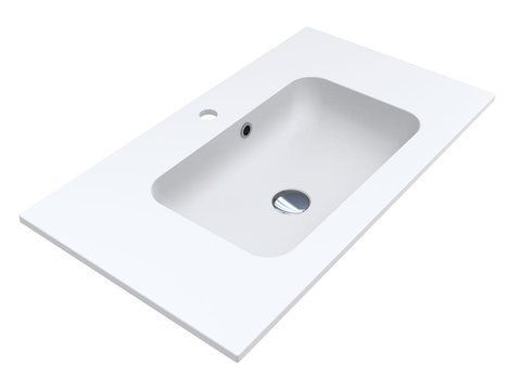 Умивальник на тумбу  DELLA 13,4*80*45 Mirasoft Білий 0001070 15484 фото