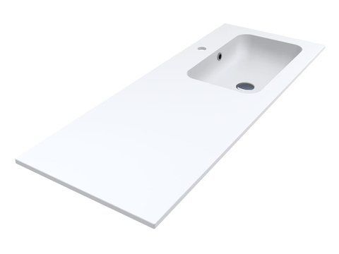 Умивальник над пральною машиною  DELLA R 13,4*120*45,1 Mirasoft Білий 0001077 15490 фото