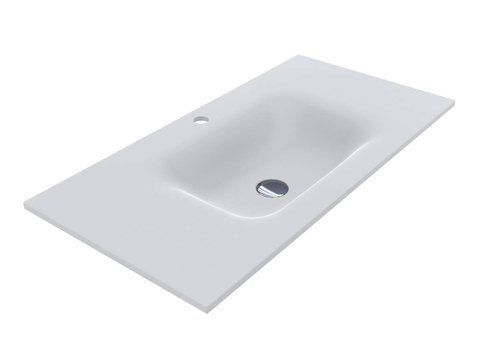 Умывальник на тумбу  JESSEL 12,4*90*45 Mirasoft Белый 0001091 15498 фото
